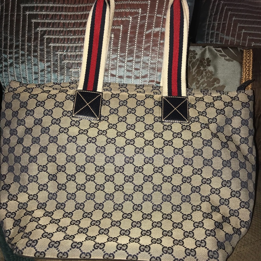 Authentic Gucci Monogram Large Tote